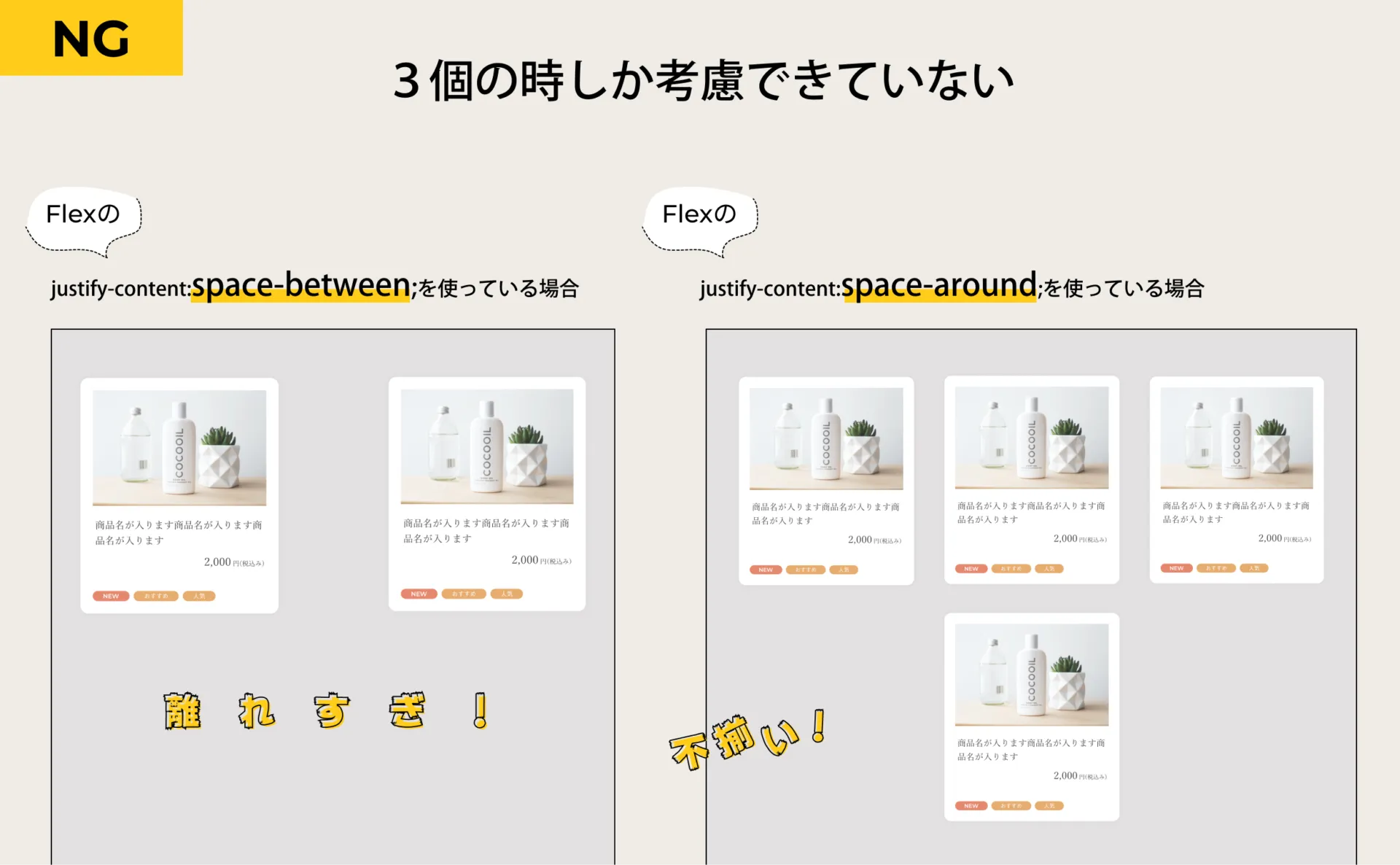 よくあるカード型のNGコーディング-カードが増減したときを考慮していない